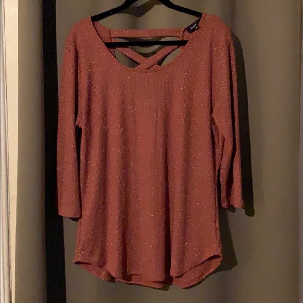 Love J 3/4 sleeved top - Sparkly